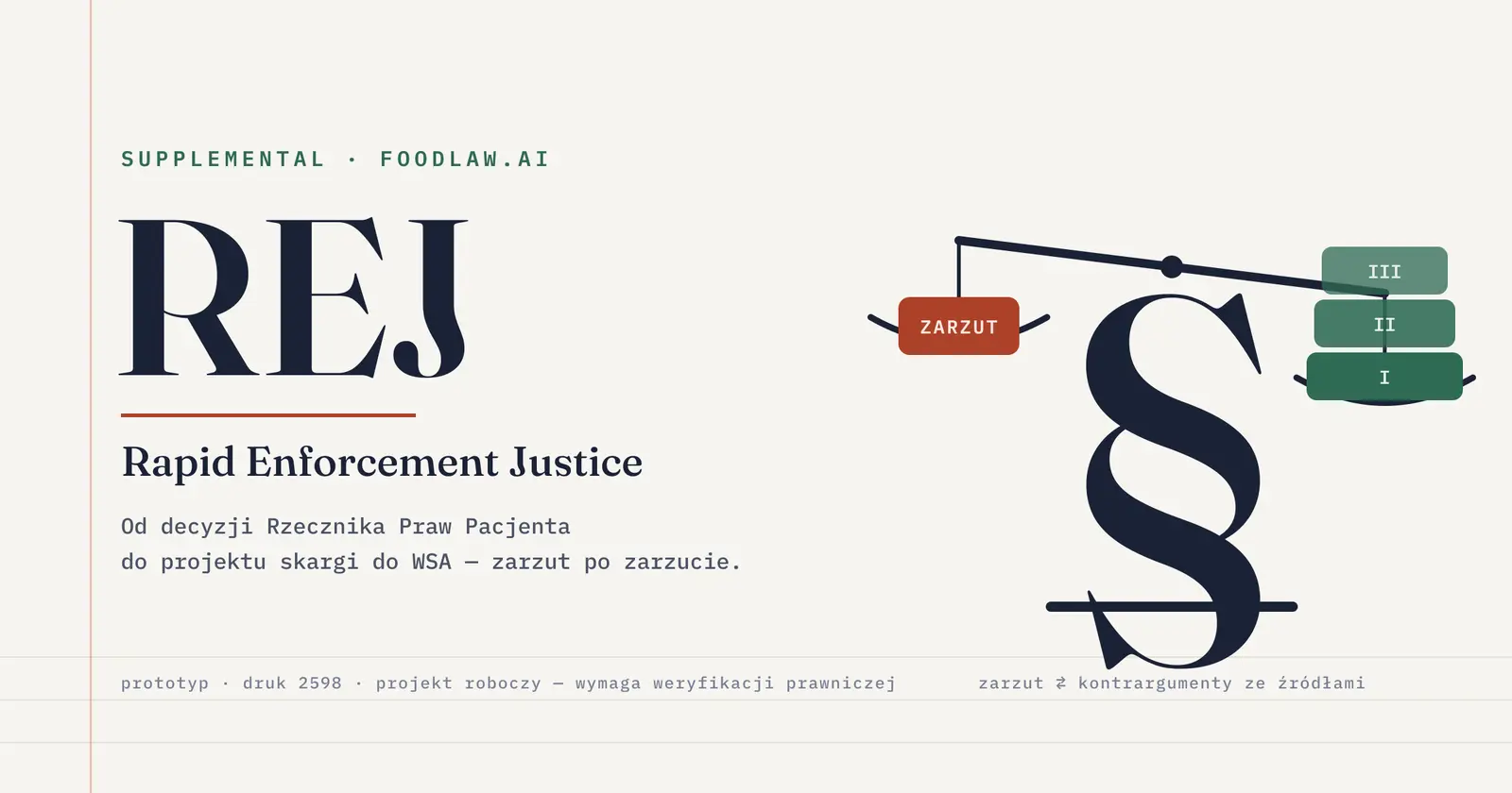 REJ · Rapid Enforcement Justice